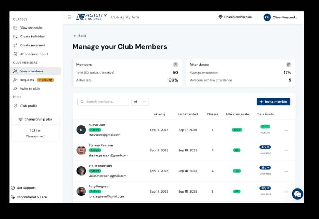 Manage your members