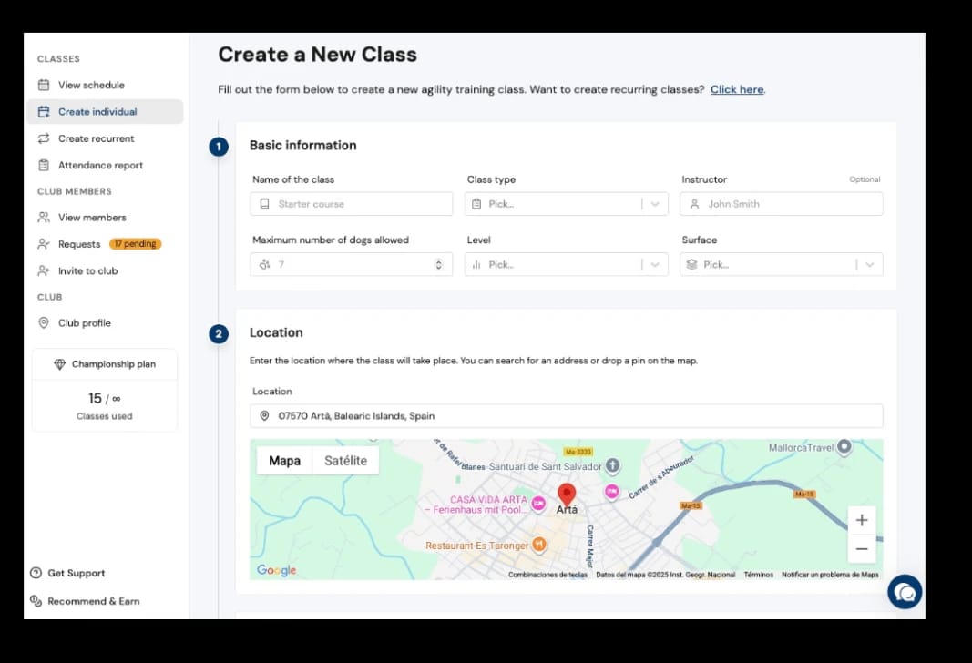 Create an individual class
