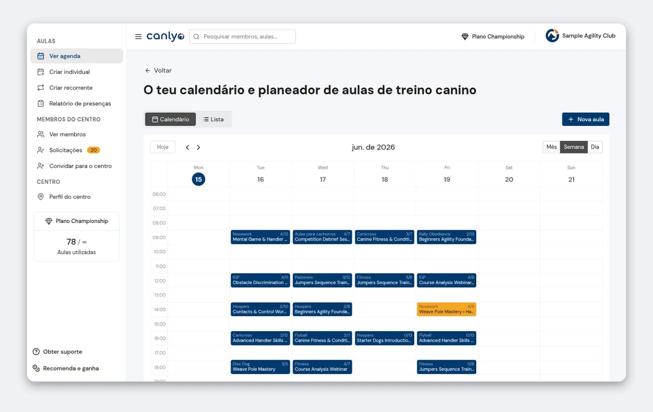 Guia de configuração Canlyo
