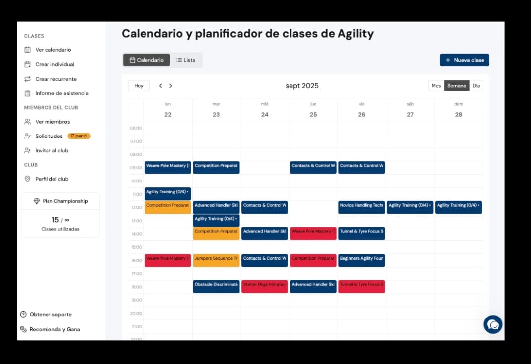 Calendario de clases