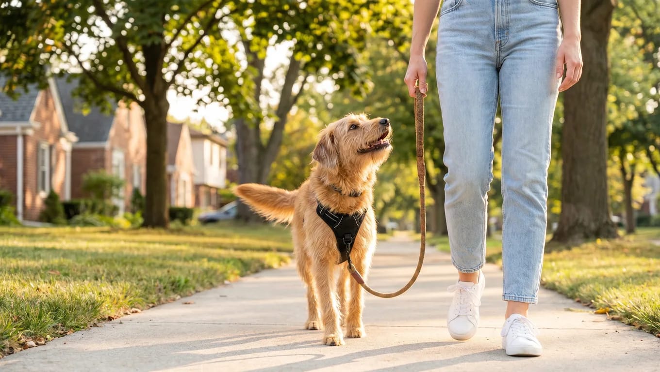 Gå fint i koppel: så får du hunden att sluta dra i kopplet